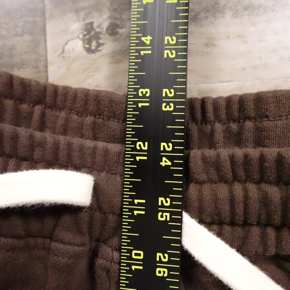 YoungLA 90s Tear Away Joggers Men’s XL Brown Cream Snap Track Pants 28” Inseam - Picture 6 of 12